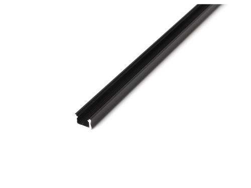 Profil de aluminiu X pentru benzile LED - Negru - 1m