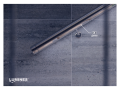 Profil de aluminiu X pentru benzile LED - Inox - 1m
