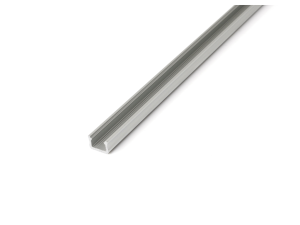 Profil de aluminiu X pentru benzile LED - Argintiu anodizat - 1m