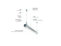 Profil de aluminiu Y pentru benzile LED - Inox - 1m