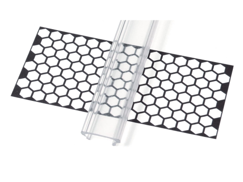Capac High PVC Transparent pentru profil de aluminiu - 1m