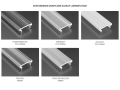 Capac High PVC Transparent pentru profil de aluminiu - 1m