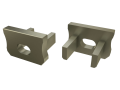 Obturator pentru profil X cu capac Basic cu orificiu - Inox