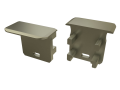 Obturator pentru profil G cu capac Basic cu orificiu - Inox