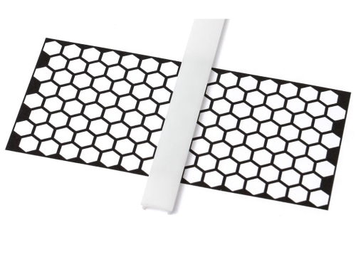 Capac Slim PVC Lăptos pentru profil de aluminiu - 2m