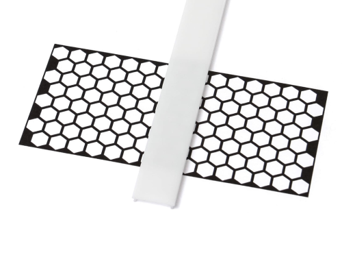 Capac Basic PVC Lăptos pentru profil de aluminiu - 2m