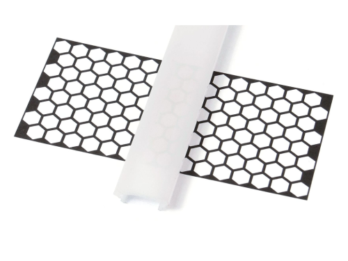 Capac High PVC Efect Înghețat pentru profil de aluminiu - 2m