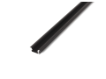 Profil de aluminiu B pentru benzile LED - Negru - 2m
