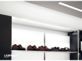 Profil de aluminiu B pentru benzile LED - Negru - 2m