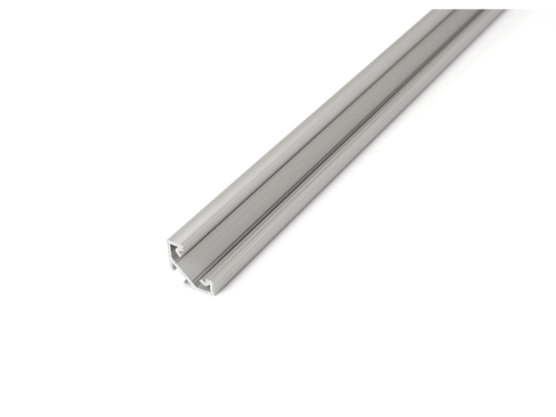 Profil de aluminiu C pentru benzile LED - Argintiu brut - 2m