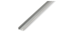 Profil de aluminiu D pentru benzile LED - Argintiu brut - 2m