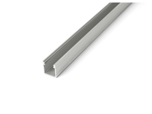 Profil de aluminiu Y pentru benzile LED - Argintiu brut - 2m
