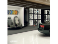 Profil de aluminiu G pentru benzile LED - Inox - 1m