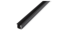 Profil de aluminiu G pentru benzile LED - Negru - 1m
