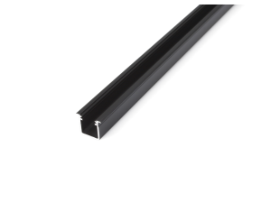 Profil de aluminiu G pentru benzile LED - Negru - 1m