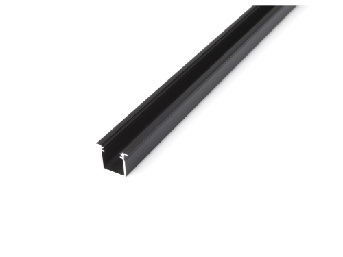 Profil de aluminiu G pentru benzile LED - Negru - 1m