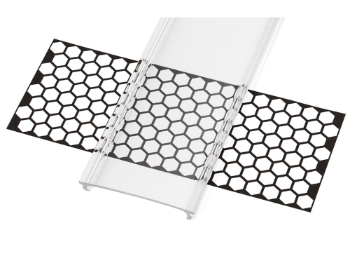 Capac Wide PVC Transparent pentru profil de aluminiu - 1m