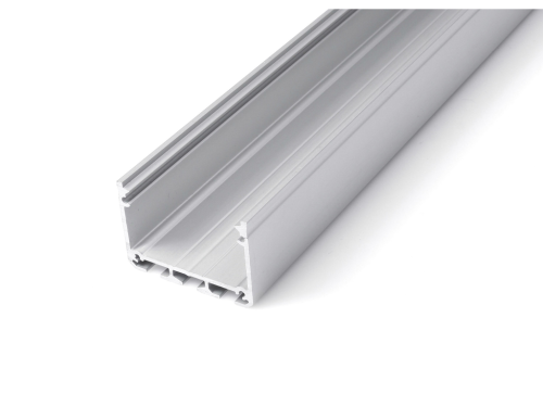 Profil de aluminiu Iledo pentru benzile LED - Argintiu anodizat - 1m