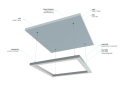 Profil de aluminiu Iledo pentru benzile LED - Argintiu anodizat - 2m