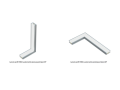 Profil de aluminiu Terra pentru benzile LED - Alb - 2m