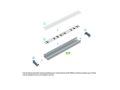 Profil de aluminiu Terra pentru benzile LED - Alb - 2m