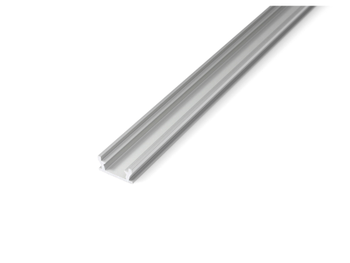 Profil de aluminiu Terra pentru benzile LED - Argintiu anodizat - 1m