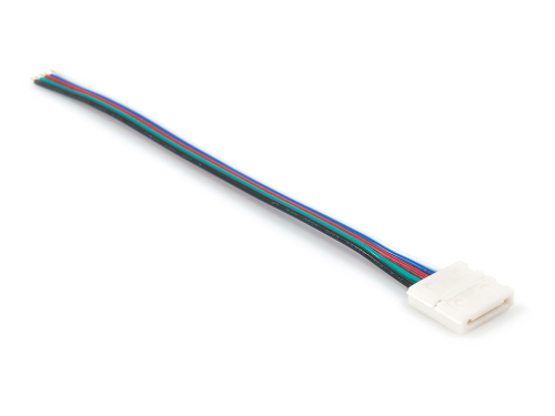 Conector CN-27: bandă LED 12 mm RGBW clemă - cablu