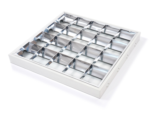 Corp de iluminat cu rastru montat pe zid pentru tuburi fluorescente LED T8 – 4x60cm