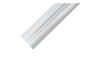 Profil de aluminiu Reto pentru benzile LED - Argintiu brut- 1m