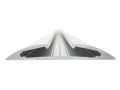 Profil de aluminiu Reto pentru benzile LED - Argintiu brut- 1m