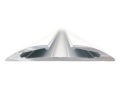 Profil de aluminiu Reto pentru benzile LED - Alb - 2m