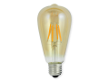 Bec LED E27 4W ST64 Filament Retro Amber - Alb cald (2000K)