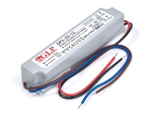 Sursă de alimentare GLP 12V 36W 3A IP67 - 5 ani garanție