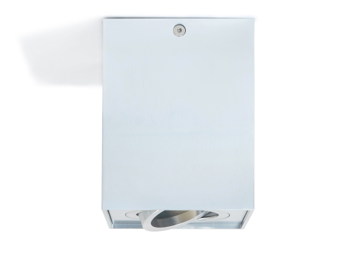 Corp de iluminat halogen mobil montat pe zid din aluminu LED Busto L x1 - Argintiu