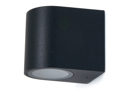Lampă de fațadă - aplică de grădina - corp de iluminat exterior GU10 LED Luna - Negru