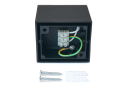 Lampă de fațadă - aplică de grădina - corp de iluminat exterior GU10 LED Luna - Negru
