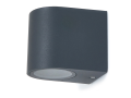 Lampă de fațadă - aplică de grădina - corp de iluminat exterior GU10 LED Luna - Gri