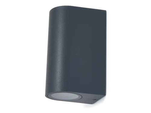 Lampă de fațadă - aplică de grădina - corp de iluminat exterior GU10 LED Luna Duo - Gri