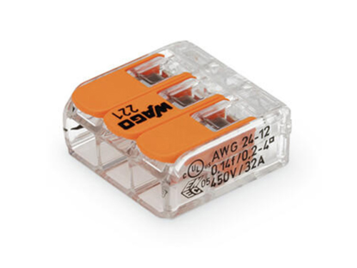 Conector Wago 221-413 3x0,2-4mm² Compact