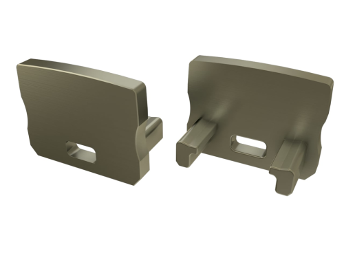 Obturator pentru profil A cu capac High cu orificiu - Inox