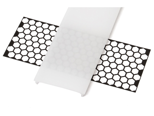 Capac Wide PMMA Efect Înghețat pentru profil de aluminiu - 1m