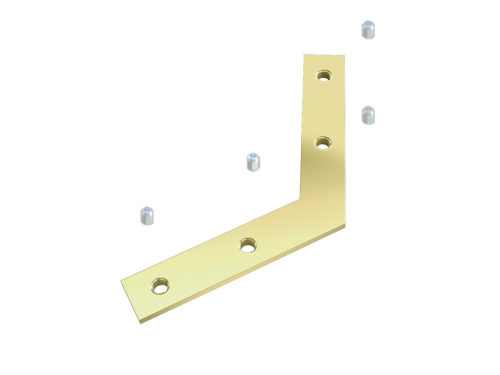 Conector unghi 120° pentru profiluri arhitecturale