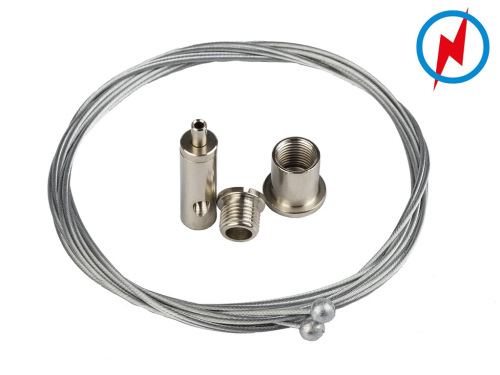 Element de suspendare pentru profiluri de aluminiu - set - conductor de curent - 1250mm