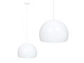 Lampă tavan suspendată din seria din seria Moderne & Scandi: Model B7109 E27 – Alb + argintiu