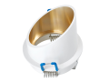 Corp de iluminat halogen fix încastrat din aluminiu LED Lori – Alb/auriu