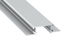 Profil de aluminiu ZATI pentru benzile LED - Argintiu anodizat - 1m