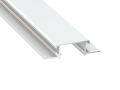 Profil de aluminiu ZATI pentru benzile LED - Alb - 1m