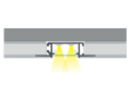 Profil de aluminiu ZATI pentru benzile LED - Alb - 1m