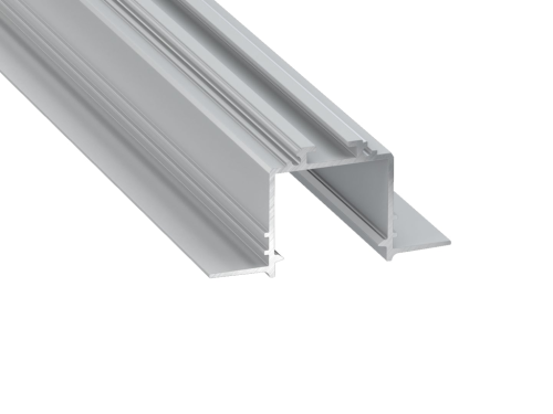 Profil de aluminiu Subli pentru benzile LED - Argintiu anodizat - 1m