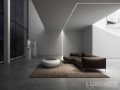 Profil de aluminiu Subli pentru benzile LED - Argintiu anodizat - 1m